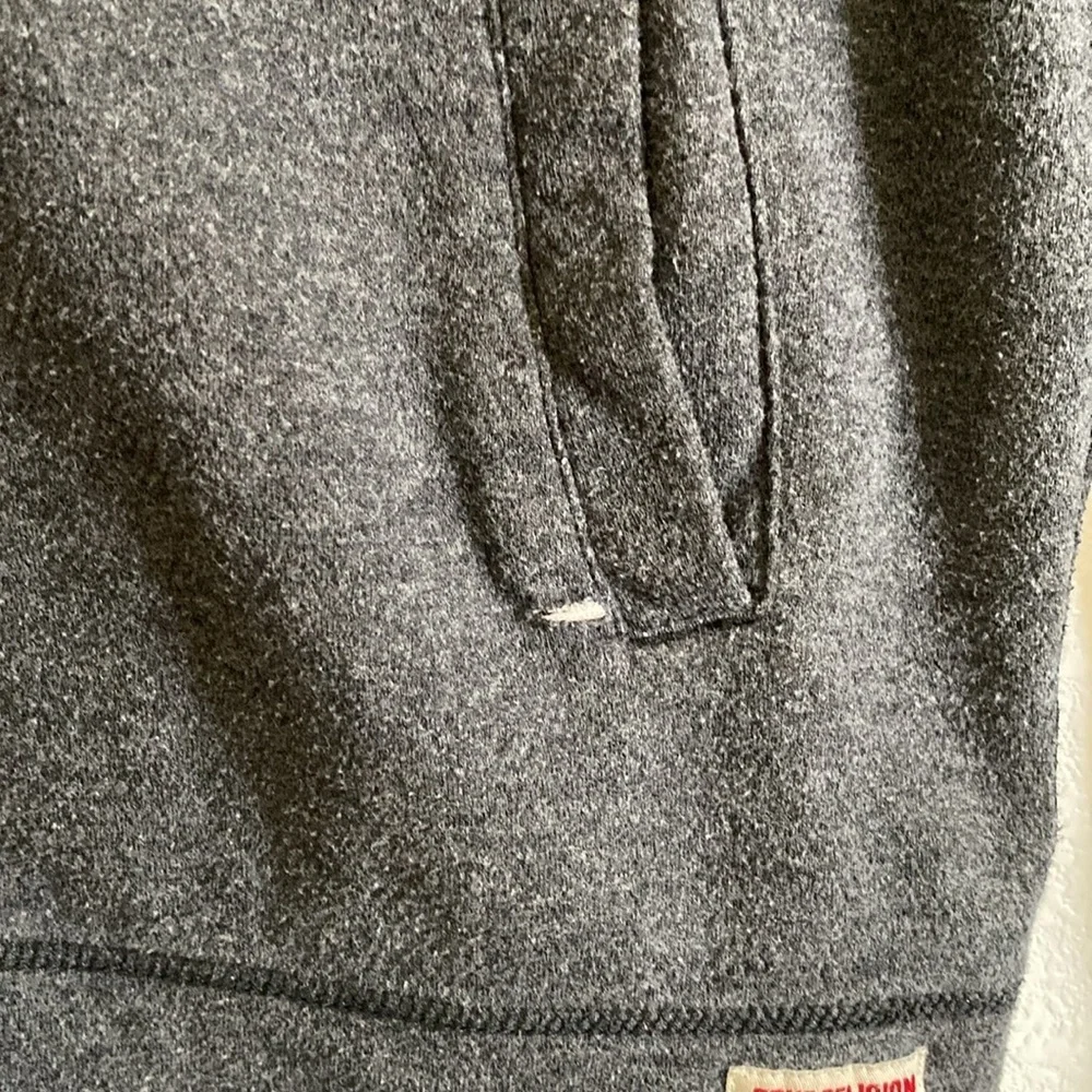 True Religion Charcoal Gray Cardigan Size XL